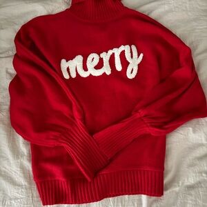 Red 'Merry' Women's Sweater